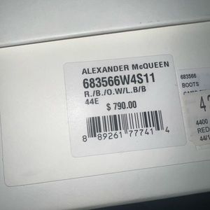 Alexander McQueen track boot camo size 11